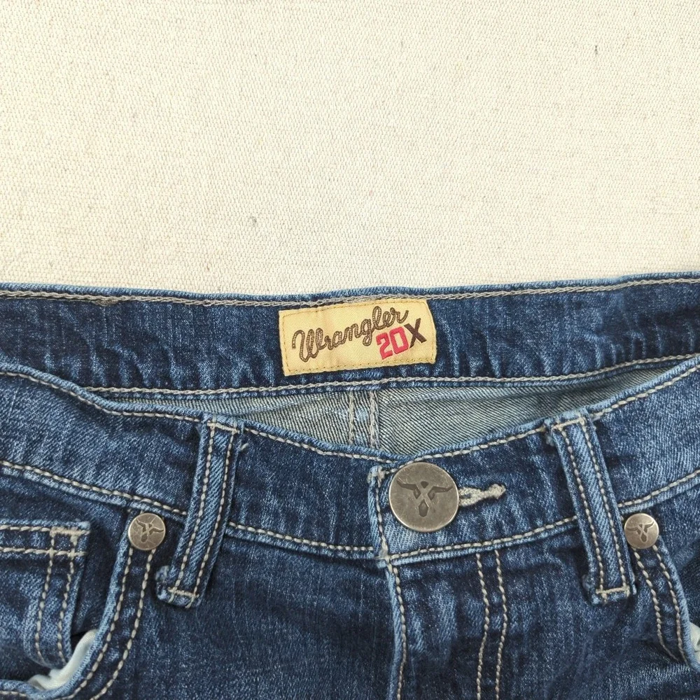 Wrangler Jeans Mens 30x34 Blue 20X Slim Straight Western Cowboy Rodeo‎